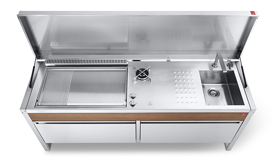 Cuisine en inox d'extérieur Oasi 205C T2 - Planet