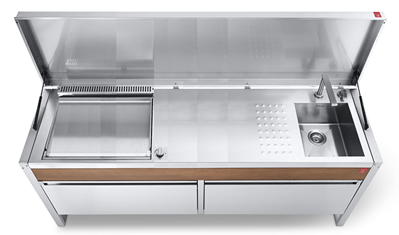 Cuisine en inox d'extérieur Oasi 205C T7 - Planet