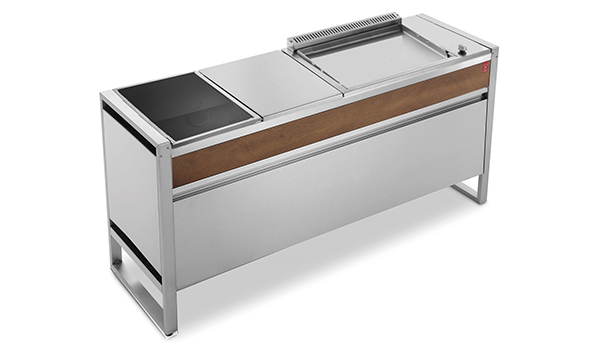 Cuisine d'extérieur Plancha Planet électrique 60 183C + Induction