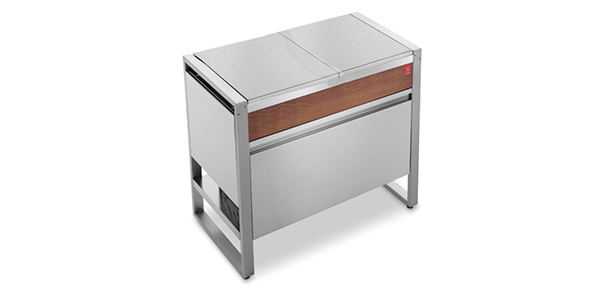 Table Oasi 97C fermée Planet en bois et inox