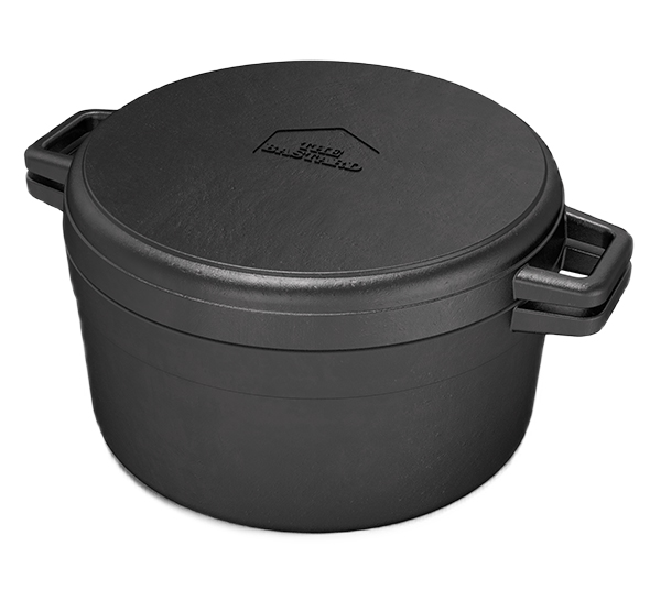 Poêle barbecue en fonte Maysternya™ - ø 40 x 4 cm - Cocotte en fonte pour  tout type de