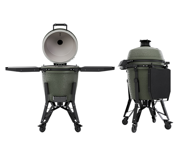 Tablettes rétractables du kamado Pro Large Complete Alpine Green