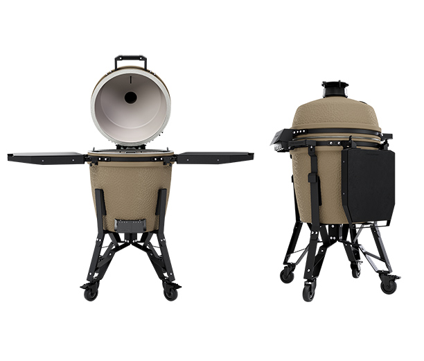 Tablettes rétractables du kamado Pro Large Complete Desert Sand