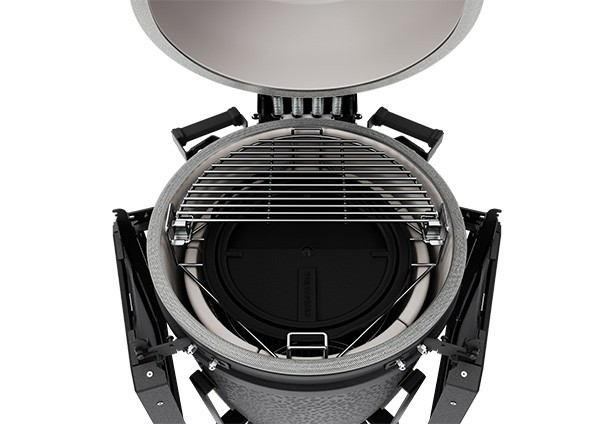 Intérieur du kamado Pro Large Complete graphite The Bastard