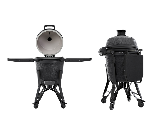 Tablettes rétractables du kamado Pro Large Complete graphite