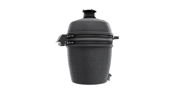 Barbecue kamado PRO Large Solo Graphite vue de côté