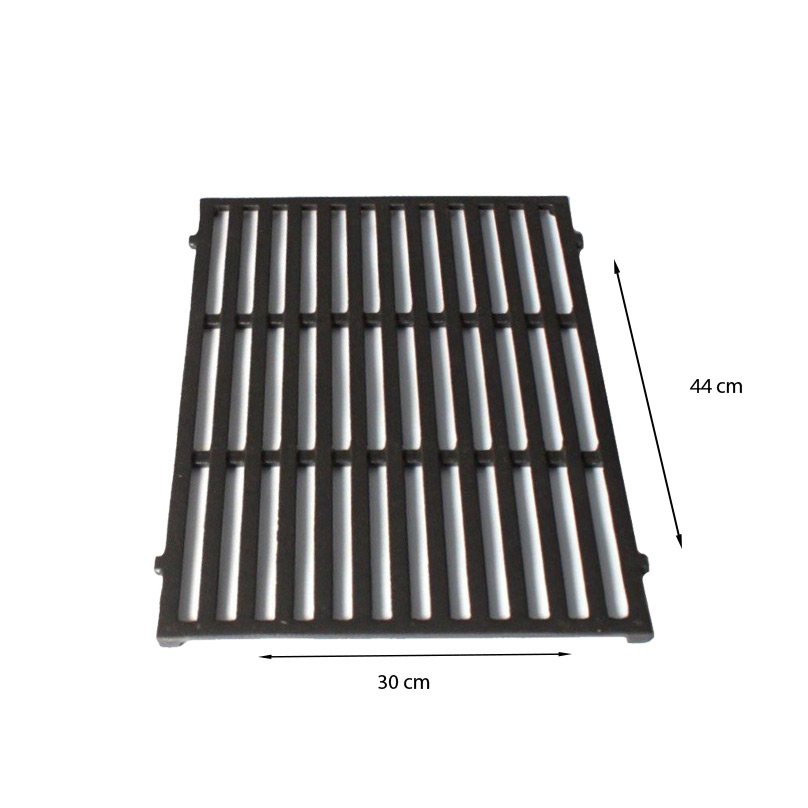 Dimensions de la grille de saisie en fonte pour Spirit 300 Weber