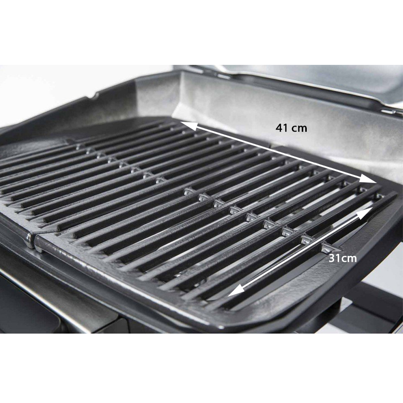 Dimensions de la grille de cuisson en fonte émaillée pour barbecue électrique Pulse 1000 Weber