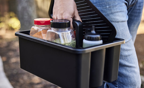 Weber Works boîte compartimentée avec plateau pour plancha