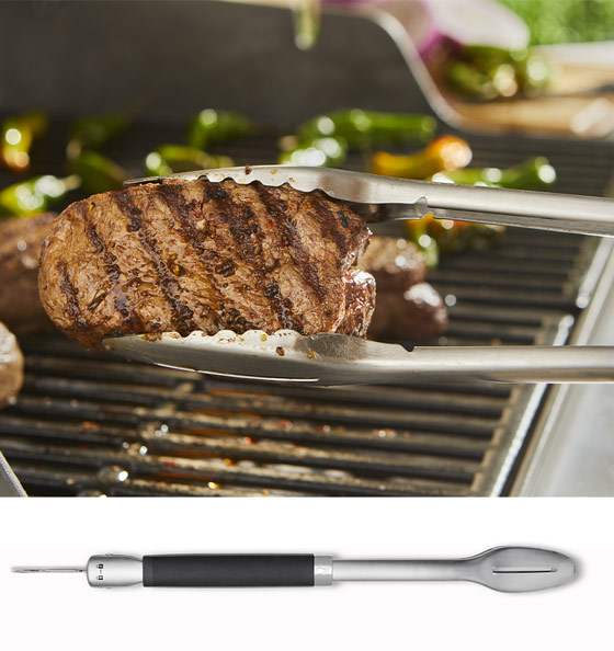 Pince à barbecue personnalisée en inox avec un joli marquage en