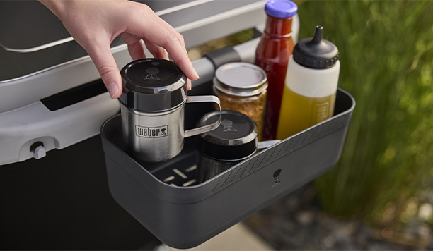 Porte-condiments en plastique Weber Works pour barbecue et plancha