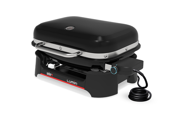 Barbecue électrique Weber Lumin noir avec plancha 2026