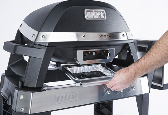 bax de recupération du barbecue électrique Weber Pulse 2000 Stand