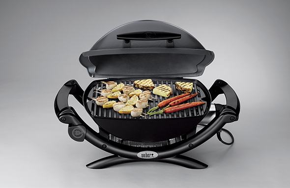 grillades sur barbecue électrique Weber Q1400