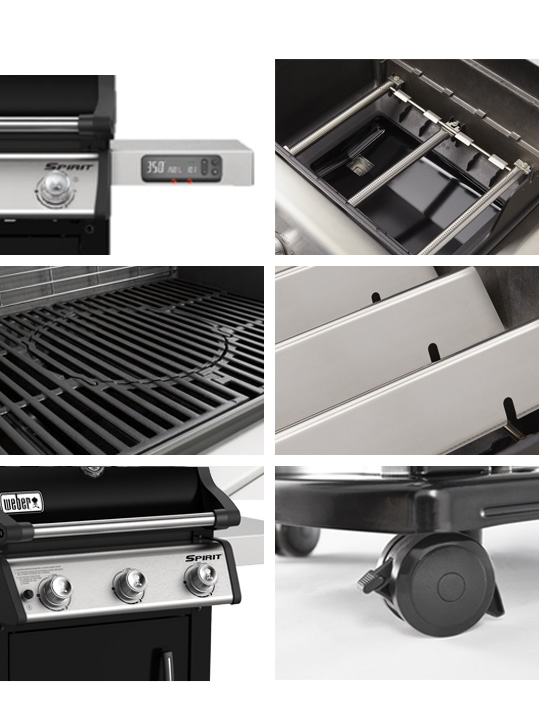 Caractéristiques du barbecue à gaz Weber Spirit Premium E-315