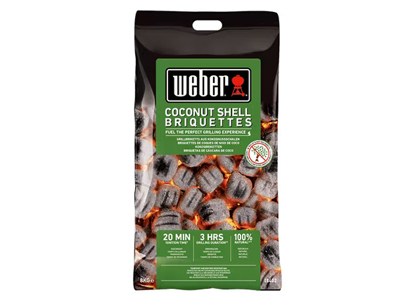 Sac de briquettes de coques de noix de coco de 8 kg Weber