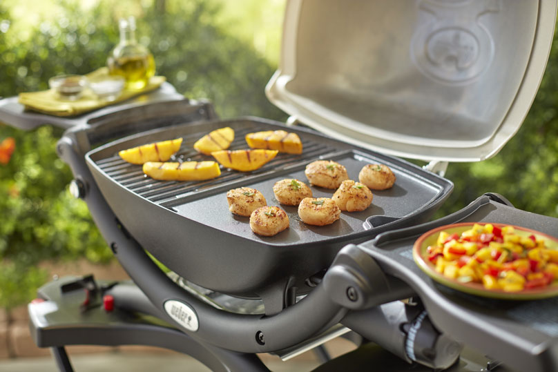 Plancha en fonte weber barbecues à gaz Q1000 ou Q100