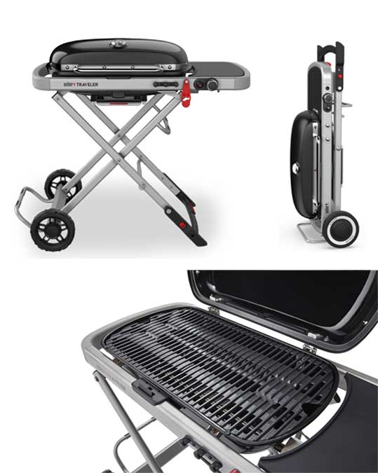 vues du barbecues Traveler Weber