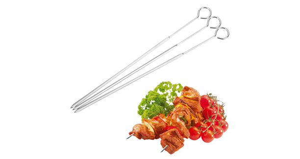 Morole Brochettes pour Barbecue 33 Pièces Pic a Brochette INOX